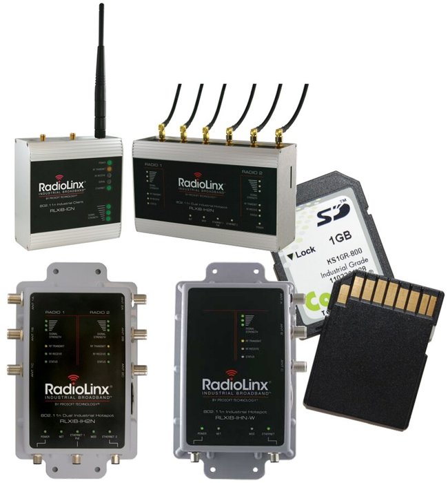 Prosoft Technologyn teollisissa 802.11n-radioissa käytetään erillistä muistikorttia radion konfiguraatioasetusten tallentamiseen ja hallintaan.